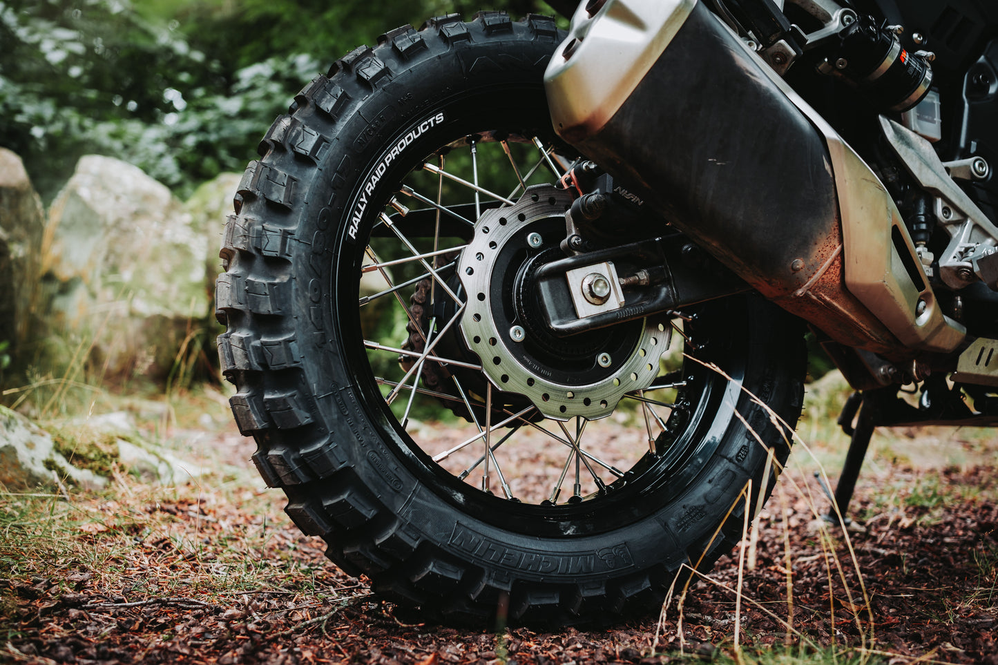 NX500 'PREMIUM' SPOKED WHEEL KIT (BLACK TUBELESS SMPRO RIMS) 2024+