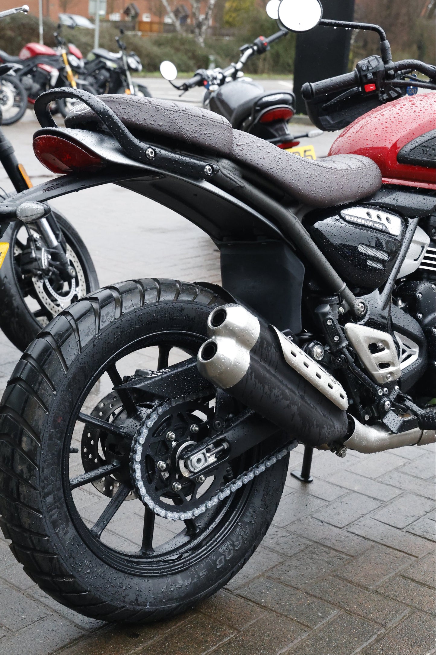 TRIUMPH 400 SERIES REAR MUD FLAP