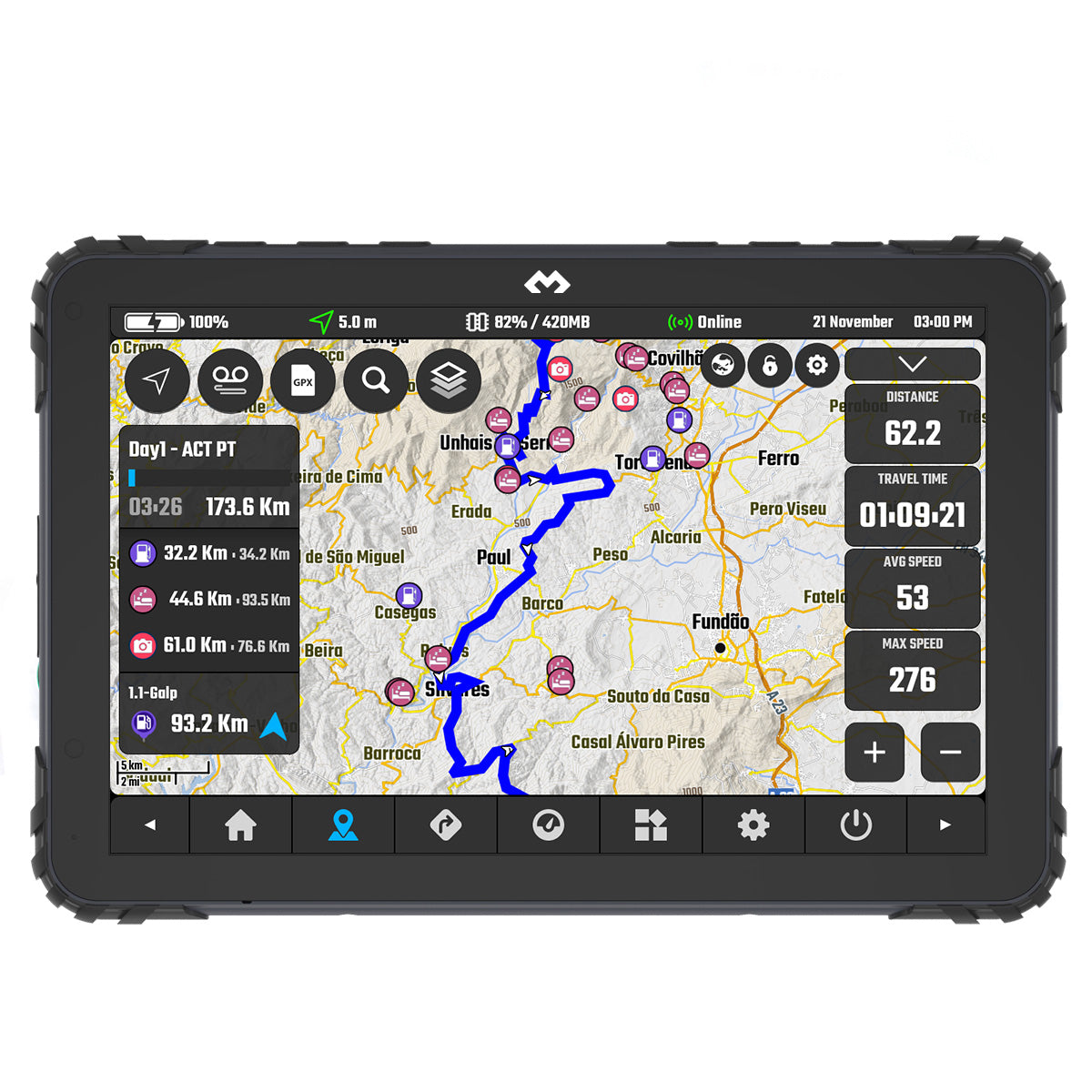 THORK RACING DMD-T865X NAV TAB - ON ROAD/STANDARD MOUNT
