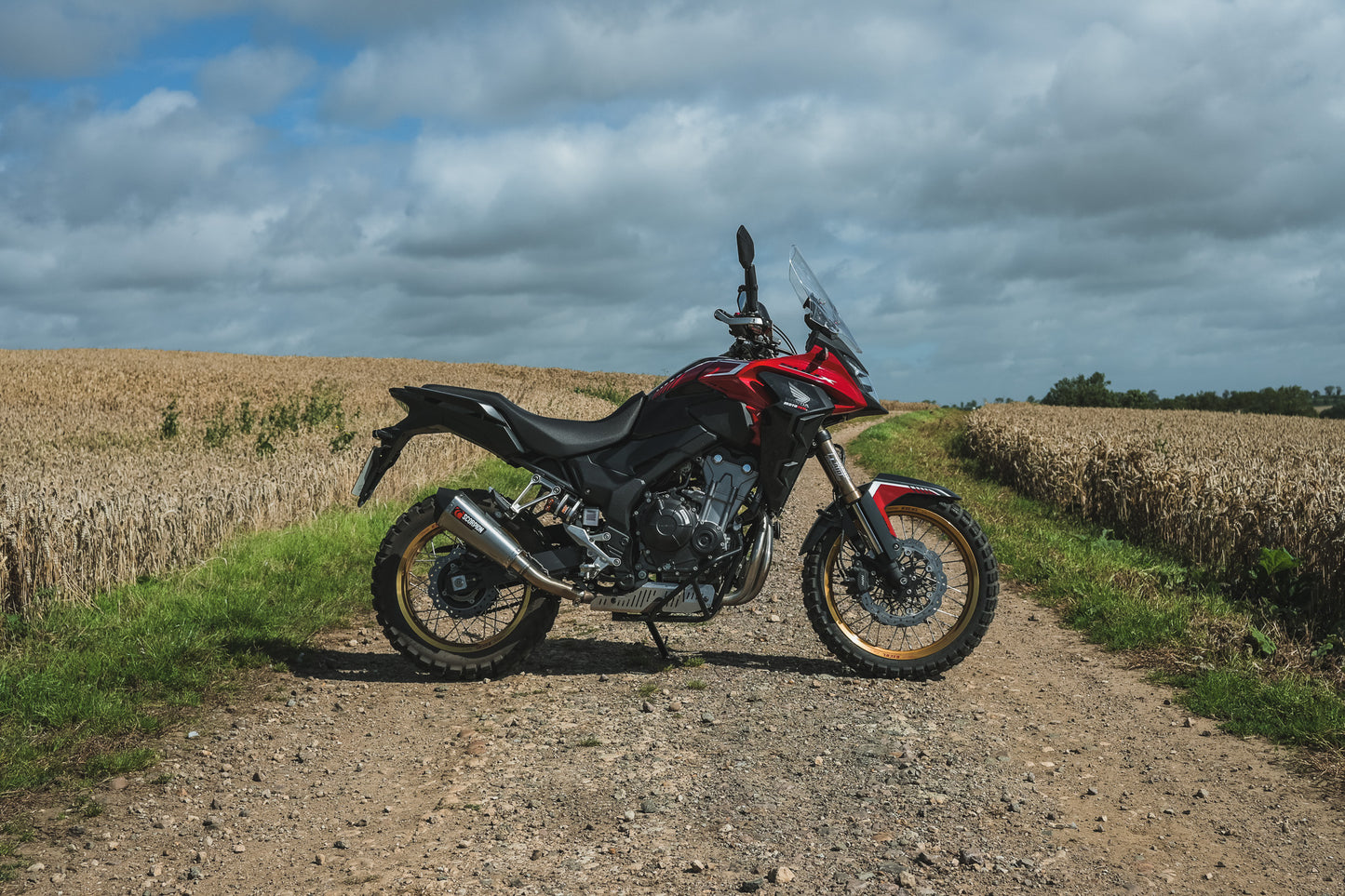 CB500X 'PREMIUM' SPOKED WHEEL KIT (BLACK TUBELESS SMPRO RIMS) 2022+