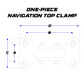 ONE PIECE NAVIGATION TOP CLAMP